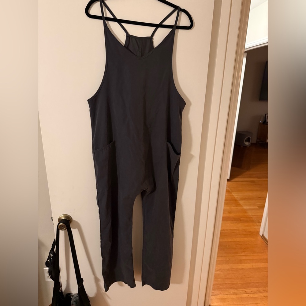 Black Sleeveless Jumpsuit with Pockets